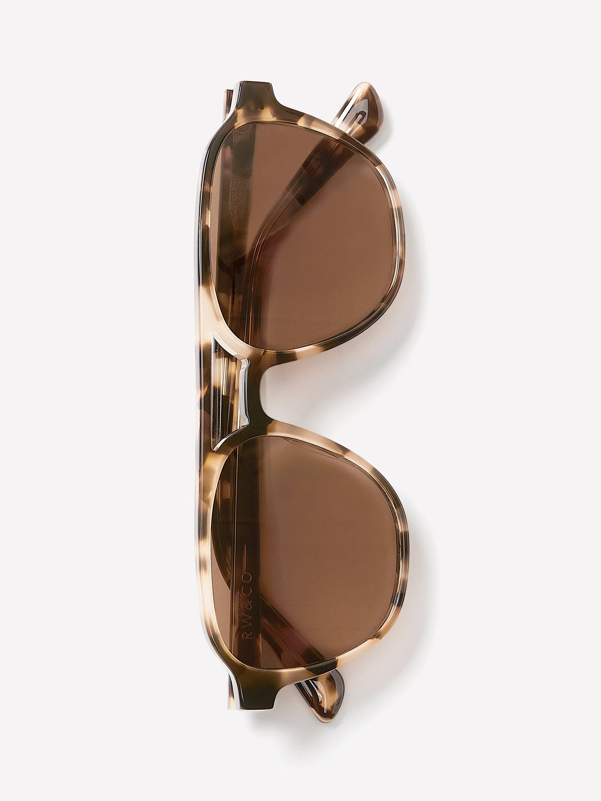 Tortoise Aviator Sunglasses sold by RW&CO. product image thumbnail 2