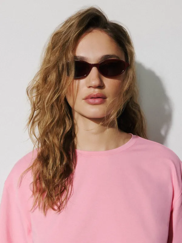 Skinny Oval Sunglasses made by RW&CO.