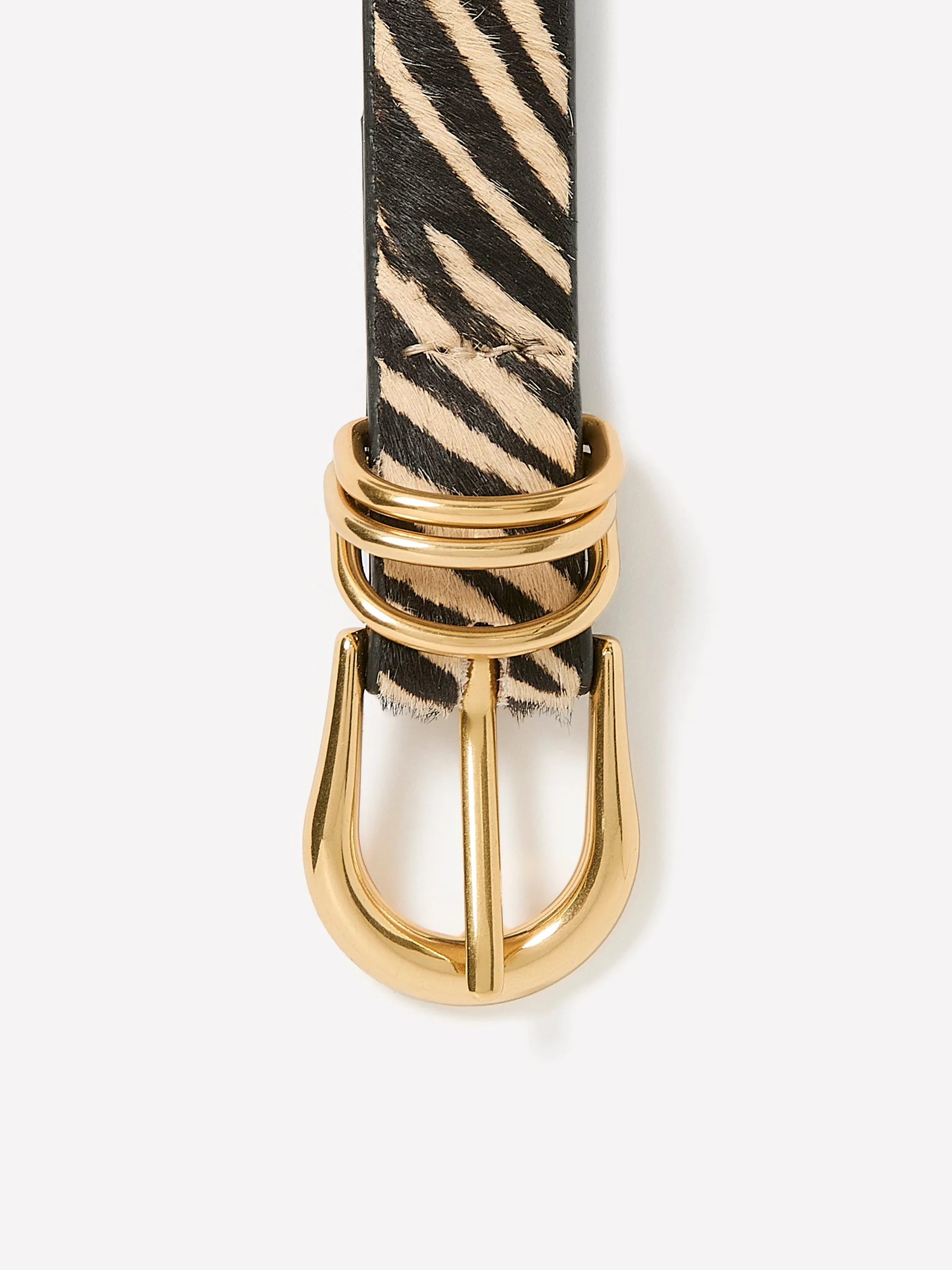 Leather Belt with Zebra Print sold by RW&CO. product image thumbnail 2