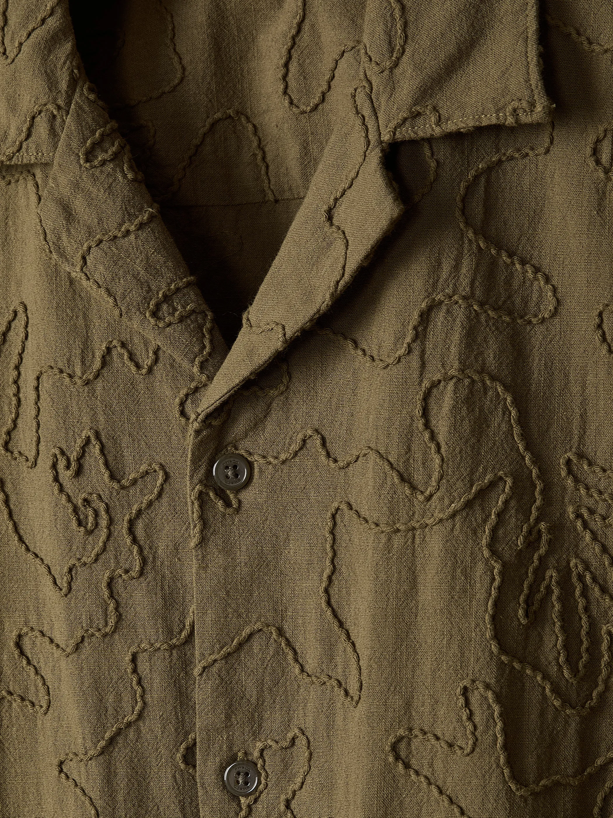 Short-Sleeve Camp-Collar Shirt with Embroidered Details sold by RW&CO. product image thumbnail 4