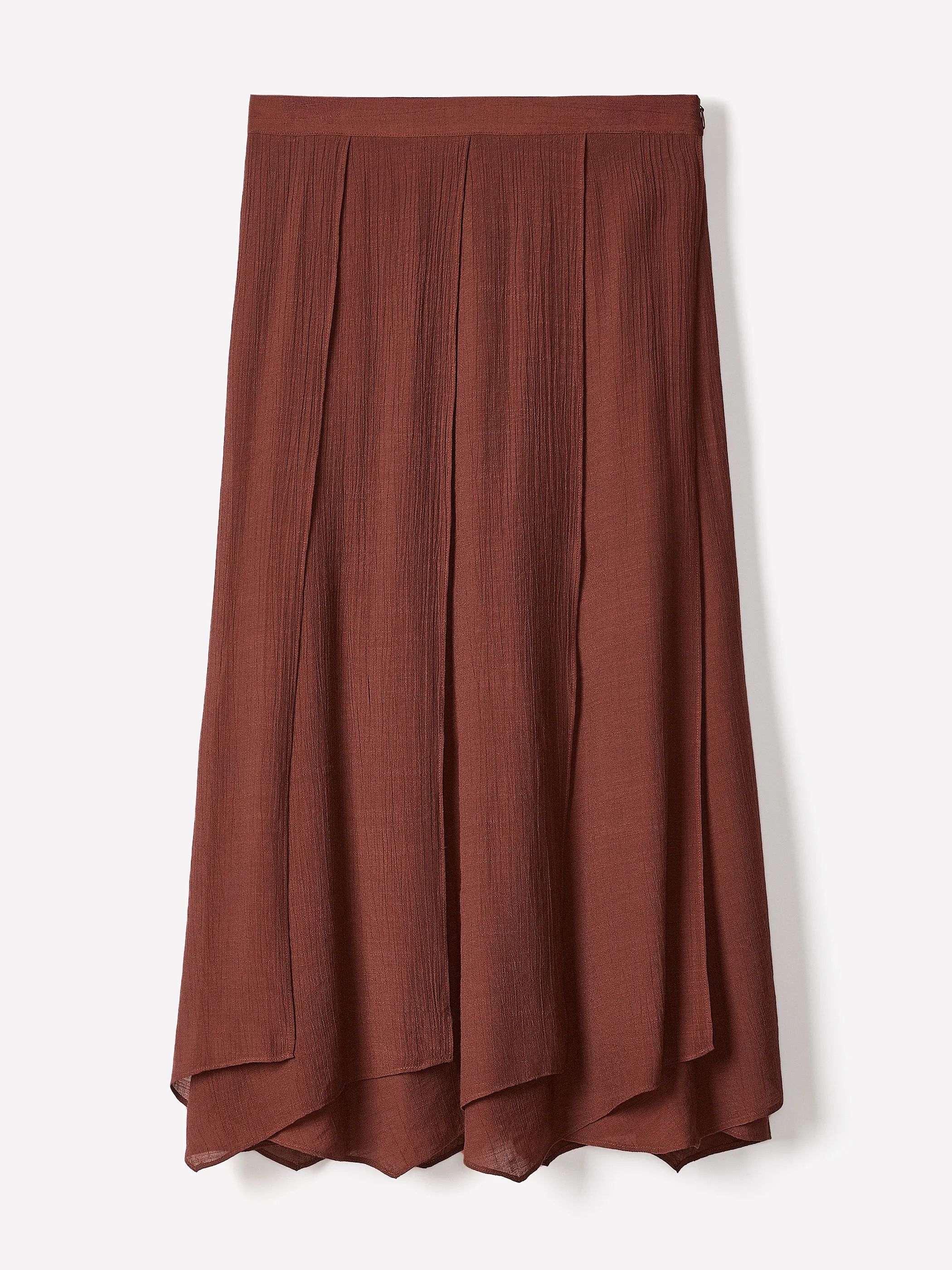 Mid-Rise Flare Midi Skirt sold by RW&CO. product image thumbnail 5