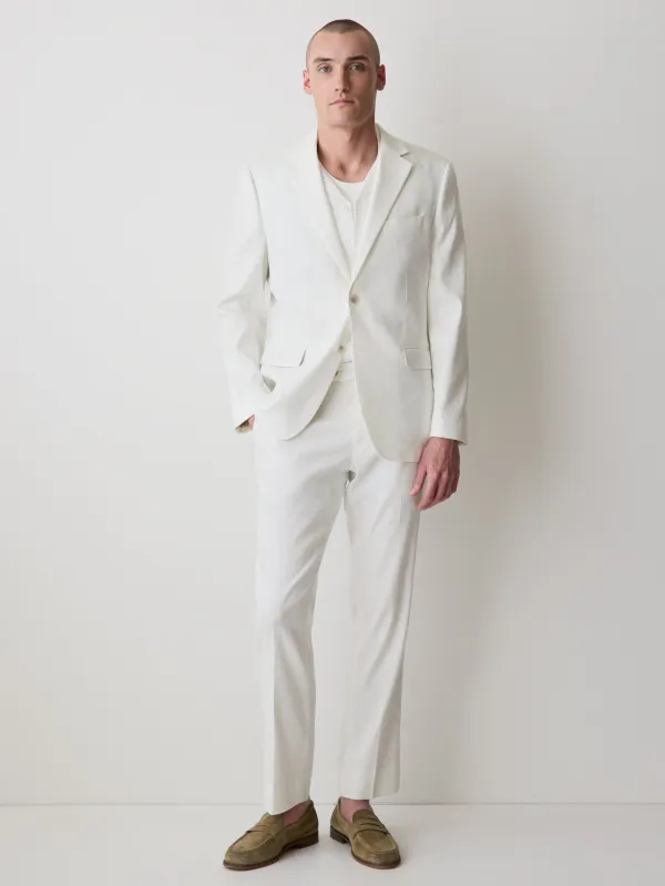 Tailored-Fit Linen Suit Blazer made by RW&CO.