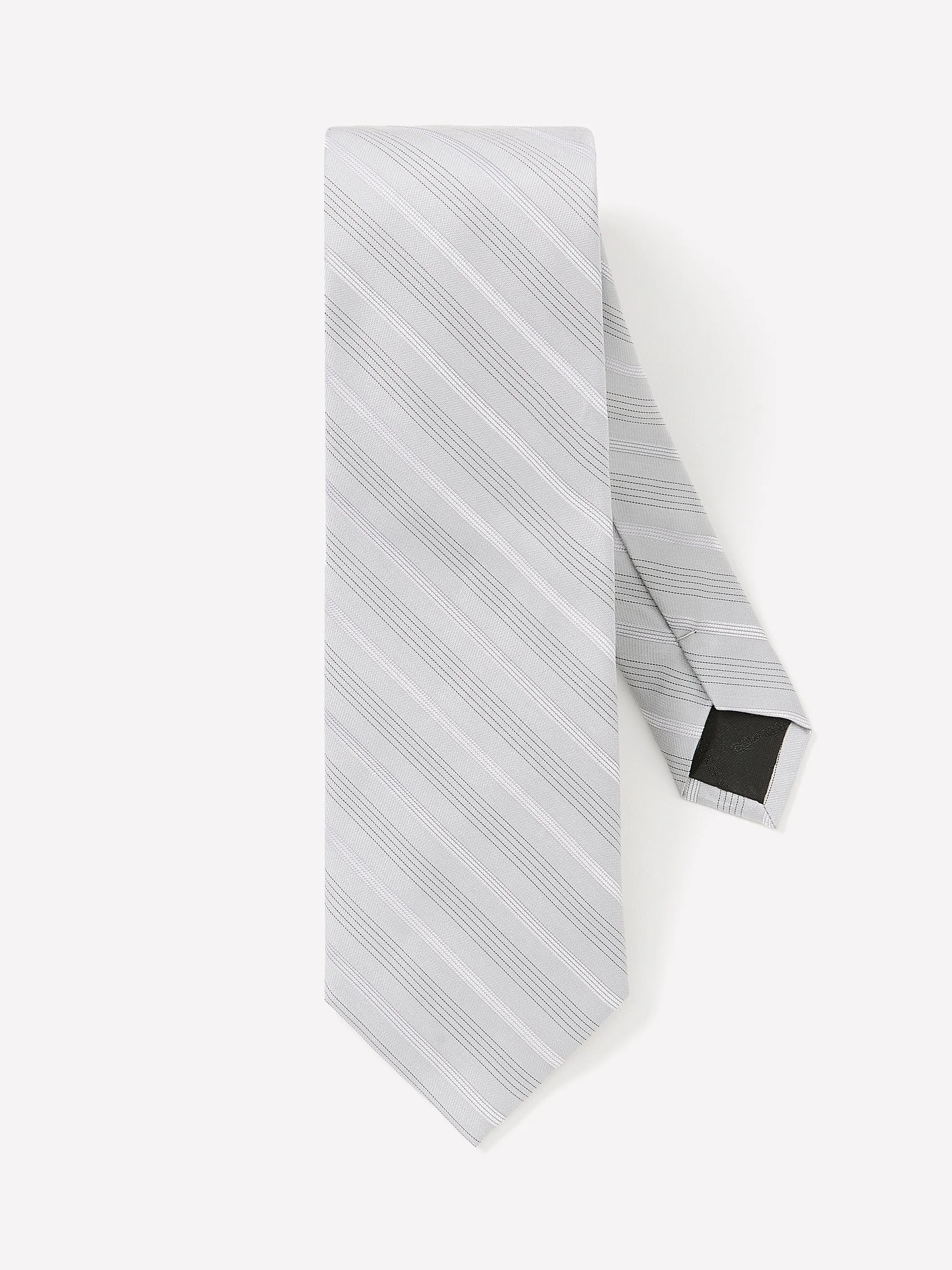 Striped Grey Regular Tie sold by RW&CO. product image thumbnail 2