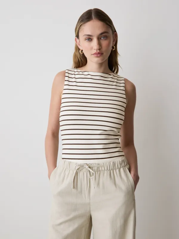 Organic Cotton Boat-Neck Cami made by RW&CO.