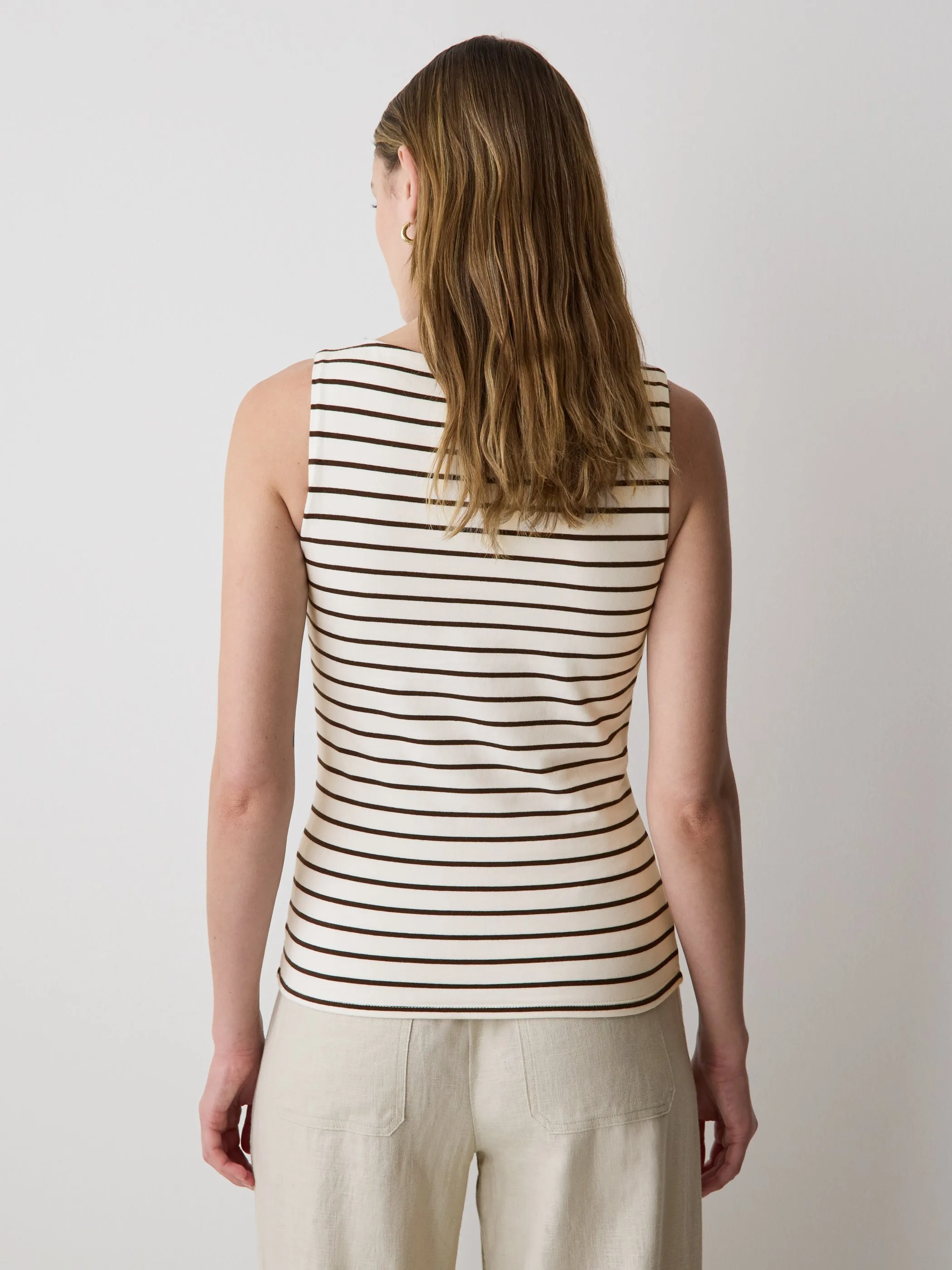 Organic Cotton Boat-Neck Cami sold by RW&CO. product image thumbnail 3
