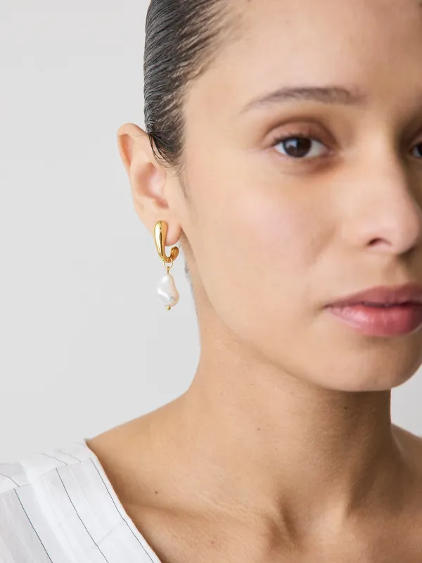 Hoops with Pearls made by RW&CO.