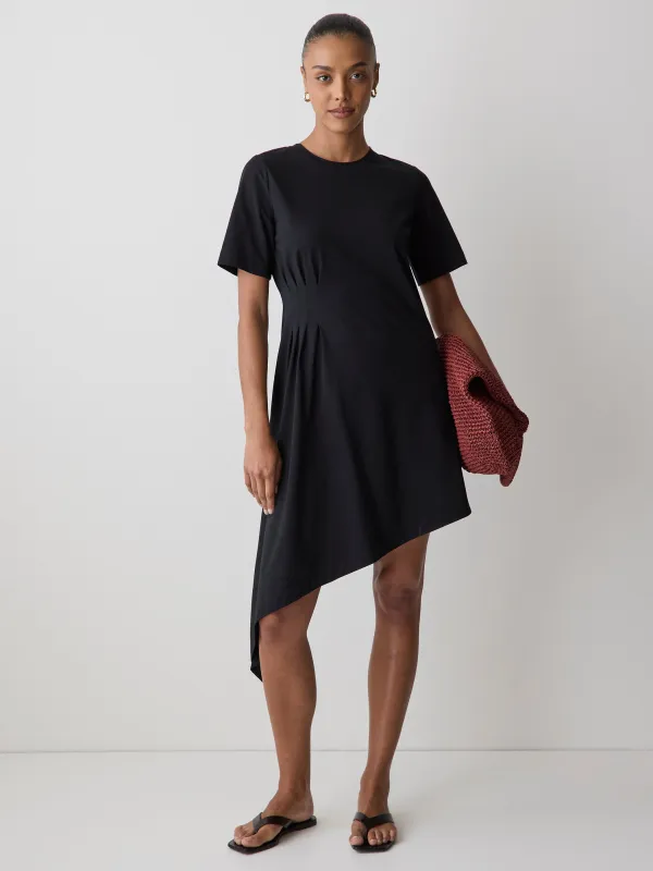 T-Shirt Dress with Asymmetrical Hem made by RW&CO.