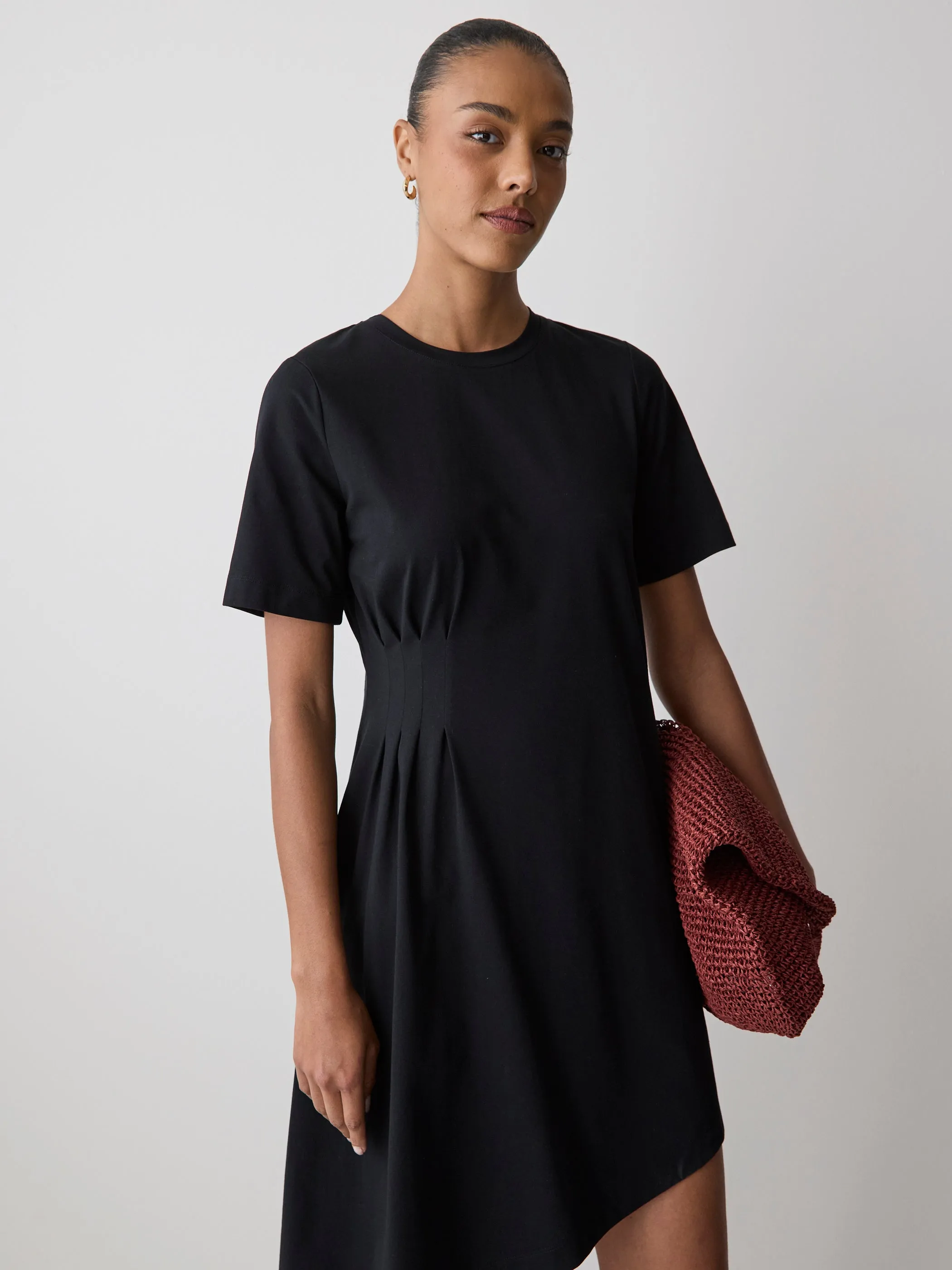 T-Shirt Dress with Asymmetrical Hem sold by RW&CO. product image thumbnail 2