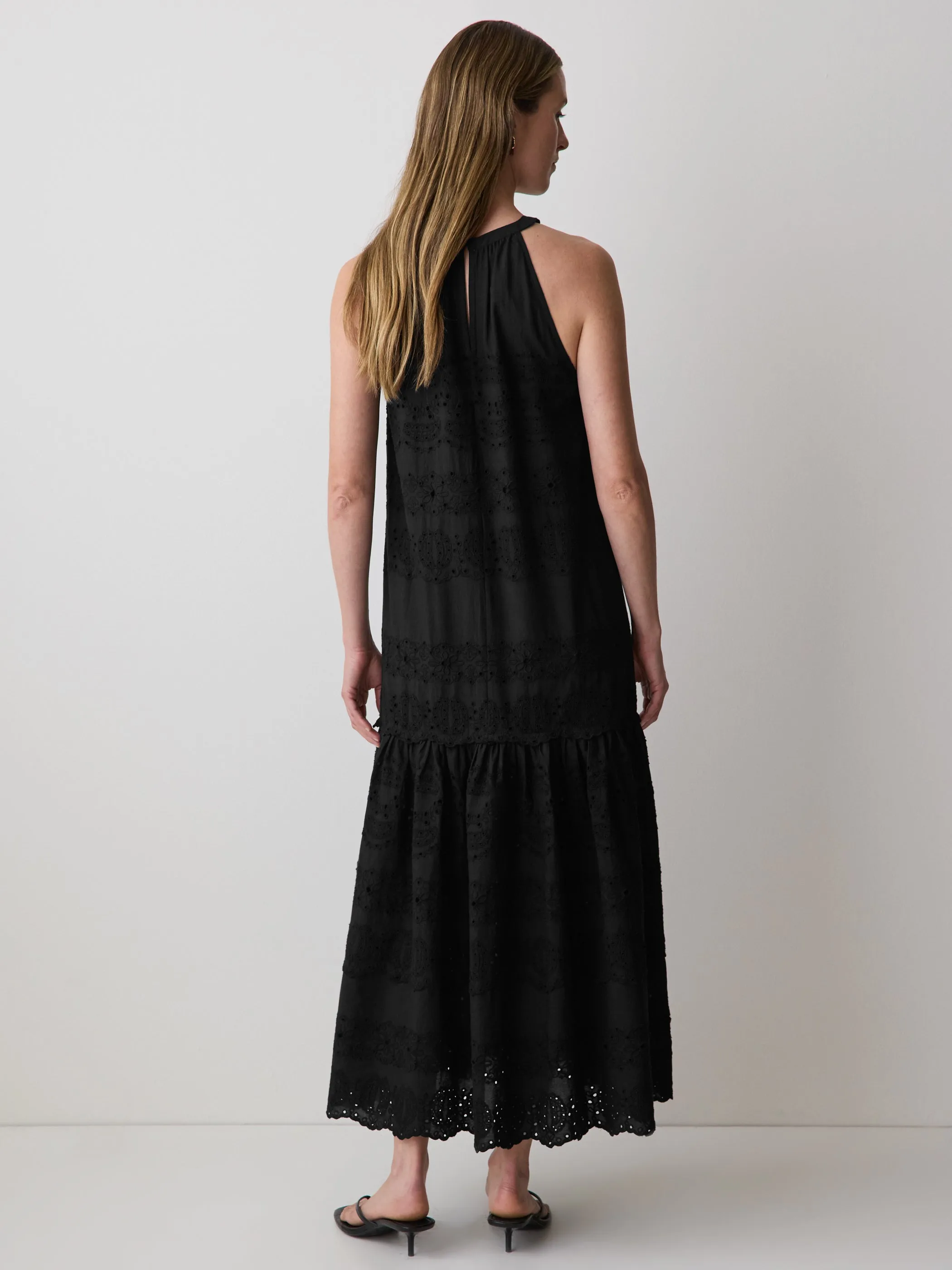 Sleeveless Halter Maxi Dress with Eyelets sold by RW&CO. product image thumbnail 3