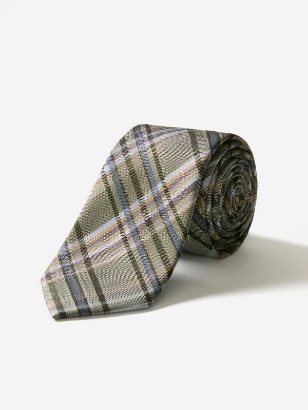 Skinny Tie with Checkered Pattern made by RW&CO.