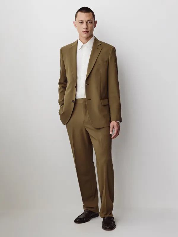 Straight-Fit Khaki Suit Pant made by RW&CO.