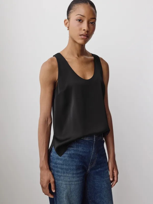 U-Neck Satin Cami made by RW&CO.