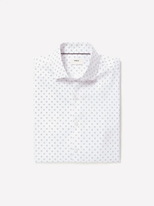 Slim-Fit Dress Shirt with Geo Print made by RW&CO.