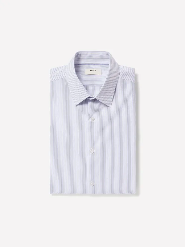 Tailored-Fit Dress Shirt with Double Stripes made by RW&CO.