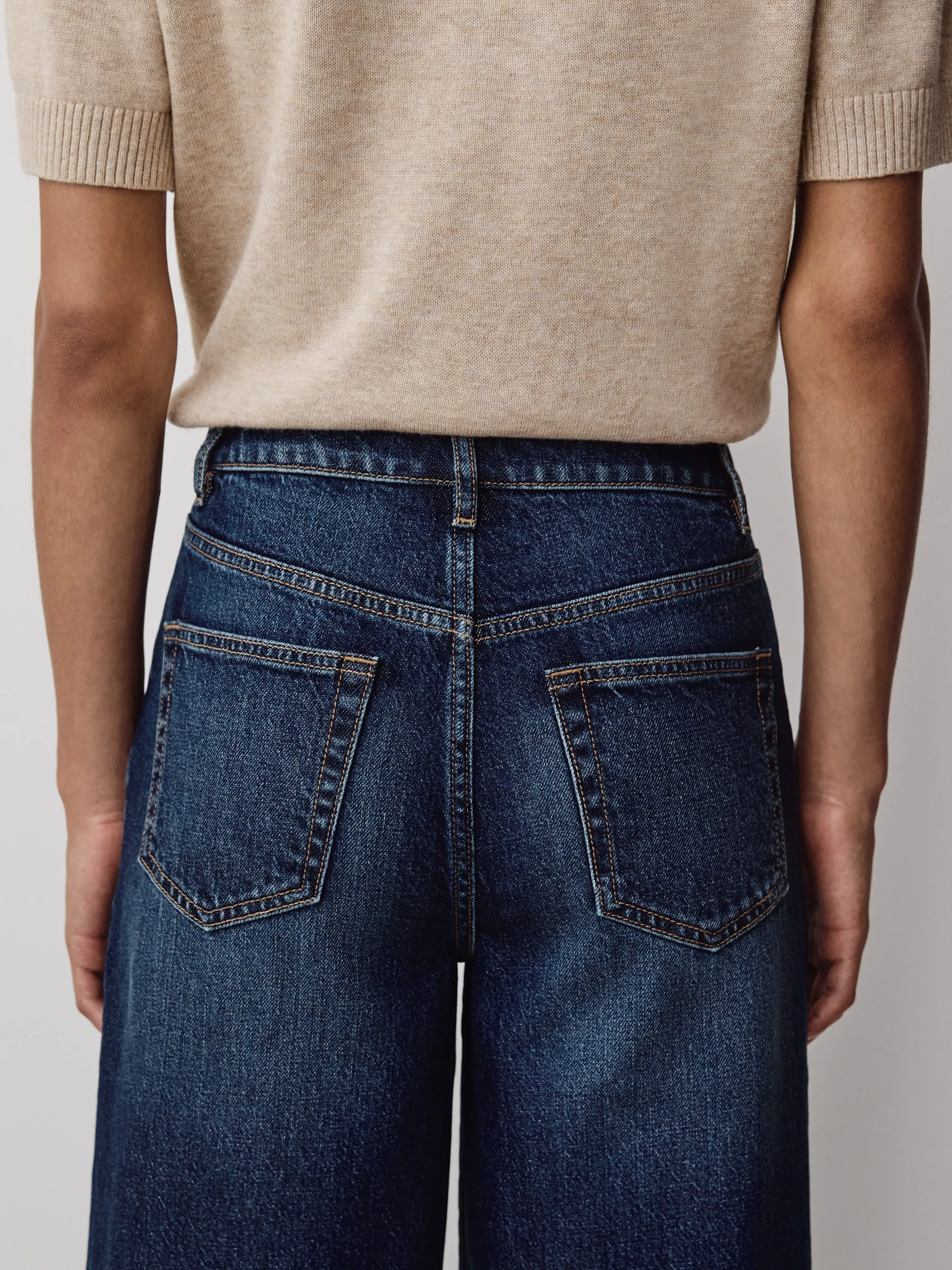 High-Rise Wide-Leg Cropped Jeans sold by RW&CO. product image thumbnail 4