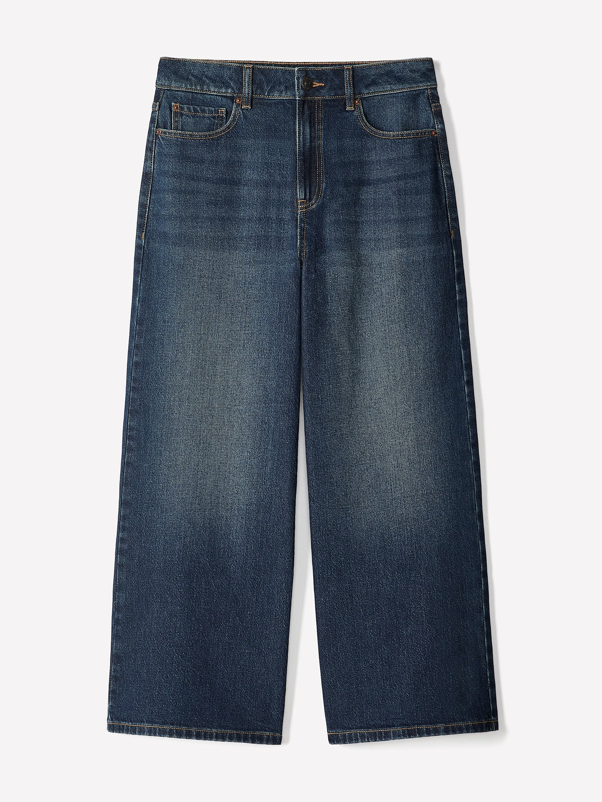 High-Rise Wide-Leg Cropped Jeans sold by RW&CO. product image thumbnail 5