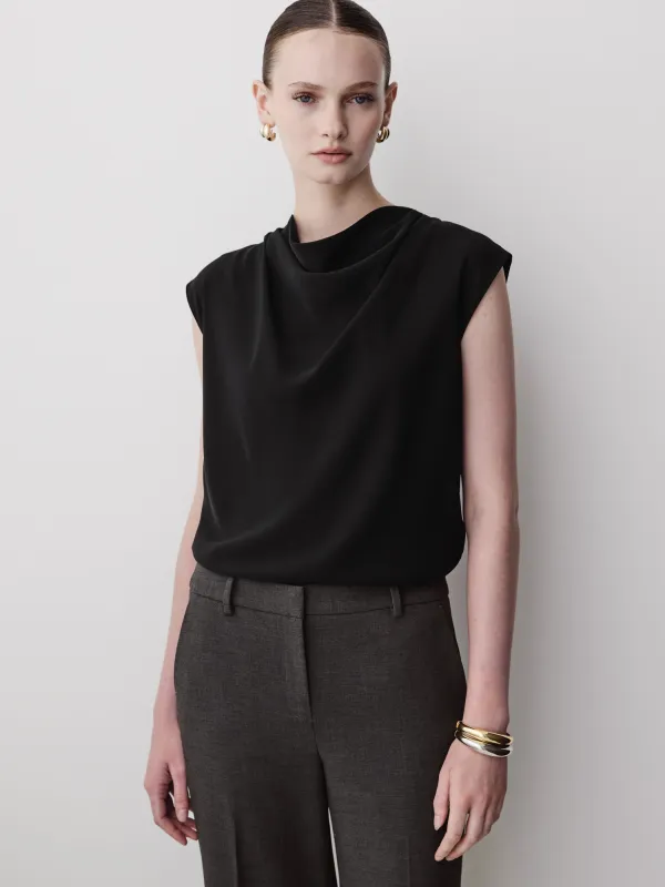 Sleeveless Cowl-Neck Blouse made by RW&CO.