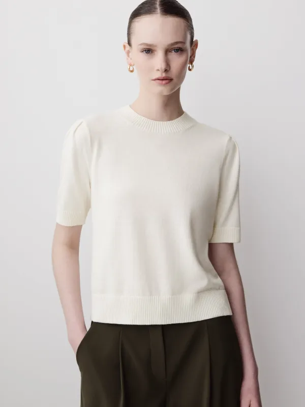 Short-Sleeve Crew-Neck Sweater made by RW&CO.