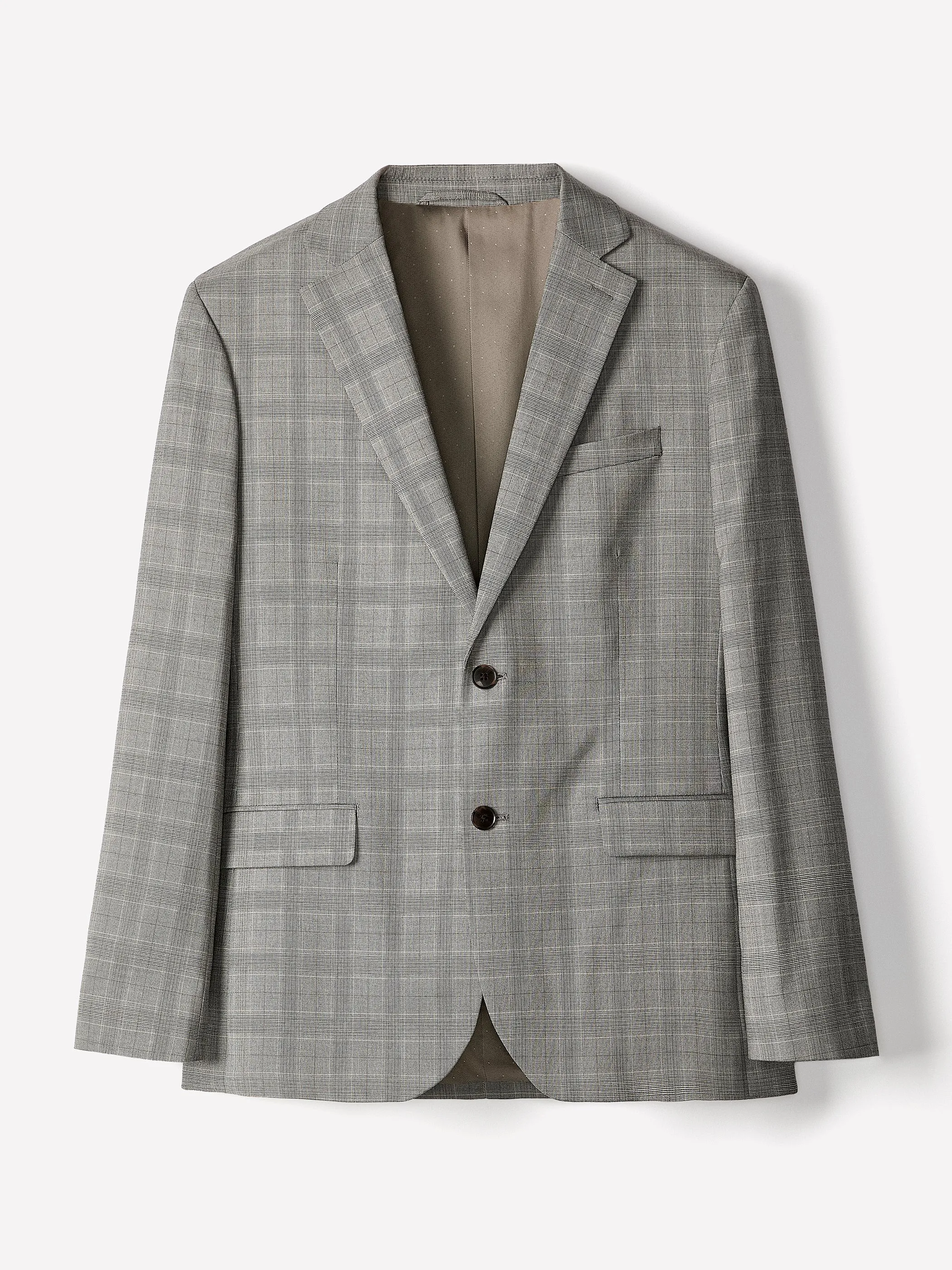 Slim-Fit Checkered Grey Suit Blazer sold by RW&CO. product image thumbnail 4