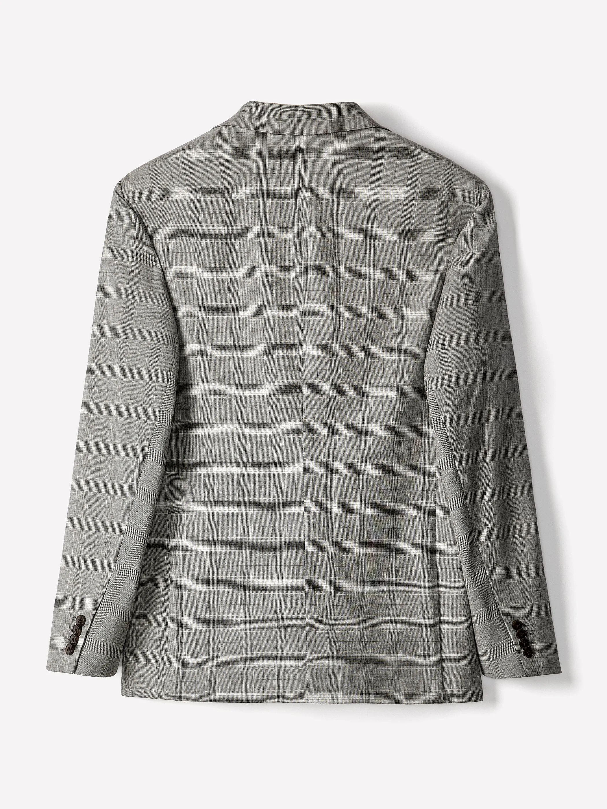 Slim-Fit Checkered Grey Suit Blazer sold by RW&CO. product image thumbnail 5