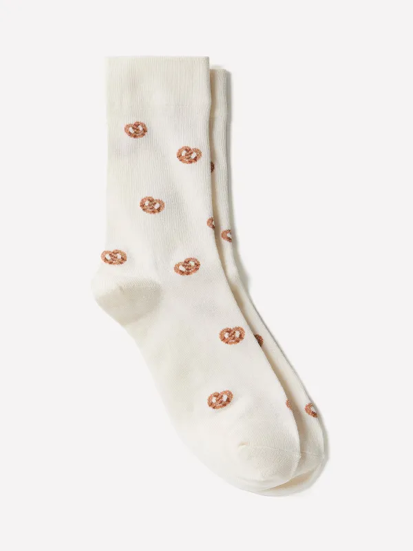 Crew Socks with Pretzels made by RW&CO.