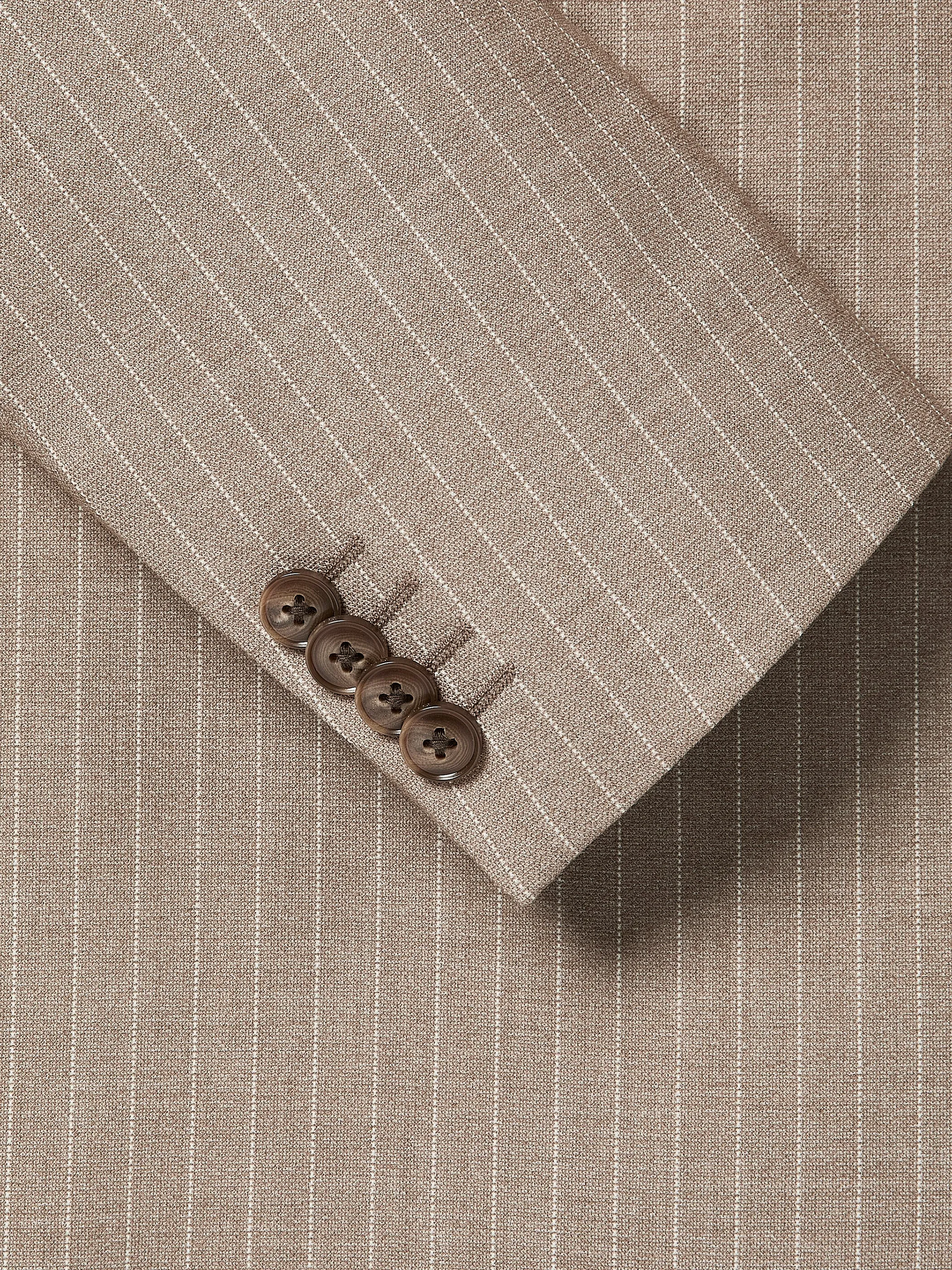 Tailored-Fit Double-Breasted Striped Suit Blazer sold by RW&CO. product image thumbnail 5