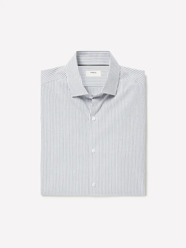 Slim-Fit Striped Dress Shirt made by RW&CO.