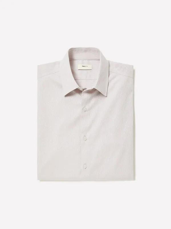 Slim-Fit Dress Shirt with Floral Pattern made by RW&CO.