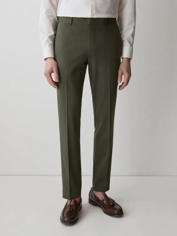 Slim Fit Dark Green Suit Pant made by RW&CO.