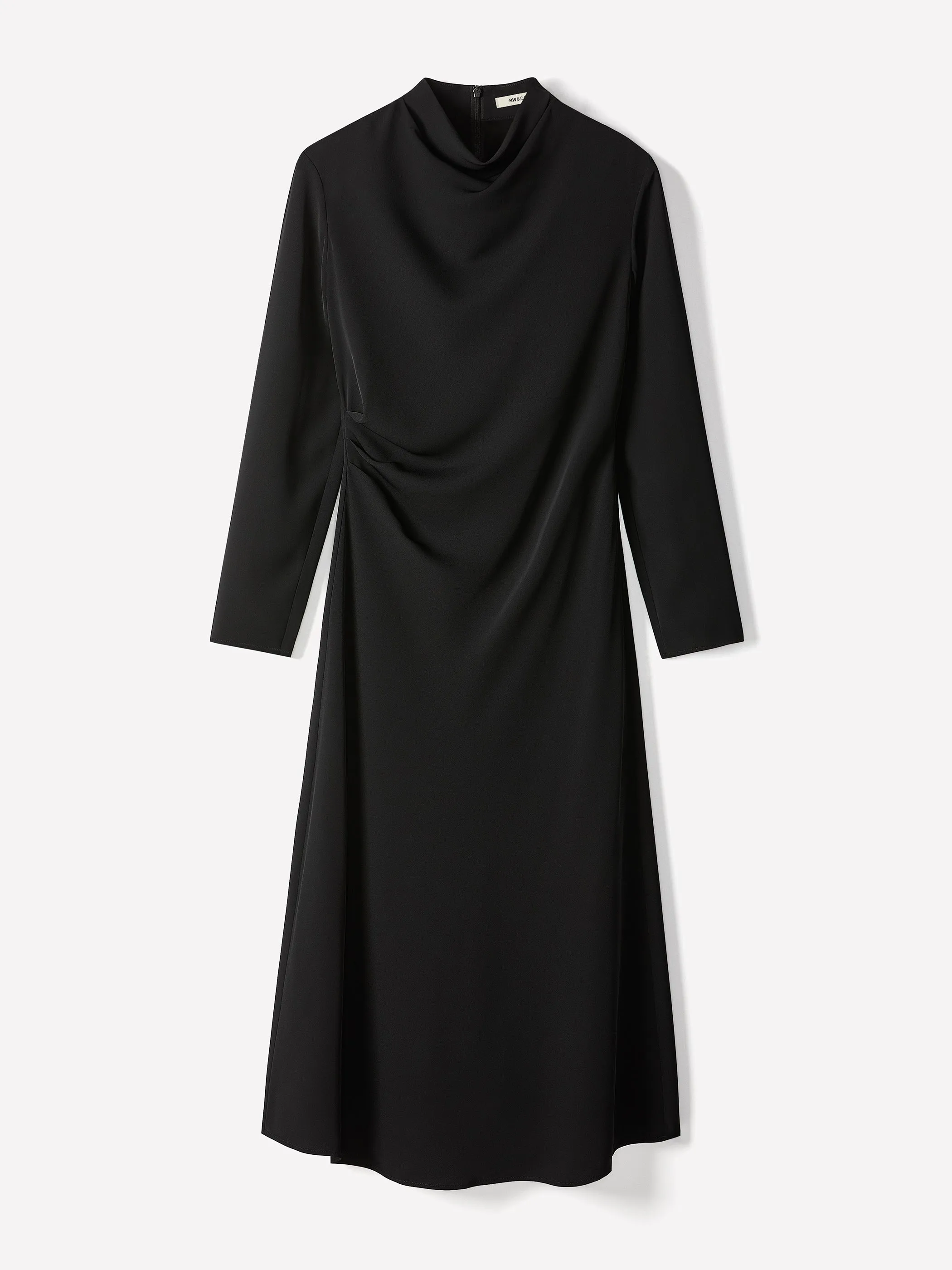 Long-Sleeve Mock-Neck Midi Dress sold by RW&CO. product image thumbnail 5