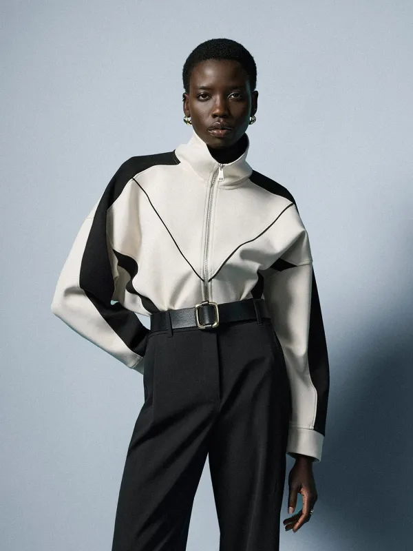 Colour-Block Tracksuit Jacket made by RW&CO.