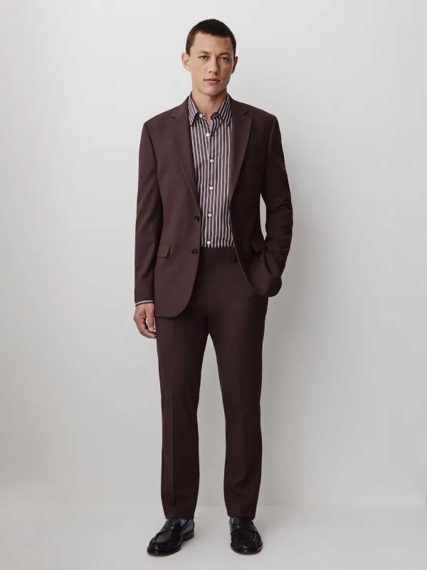 Slim-Fit Burgundy Suit Pant made by RW&CO.
