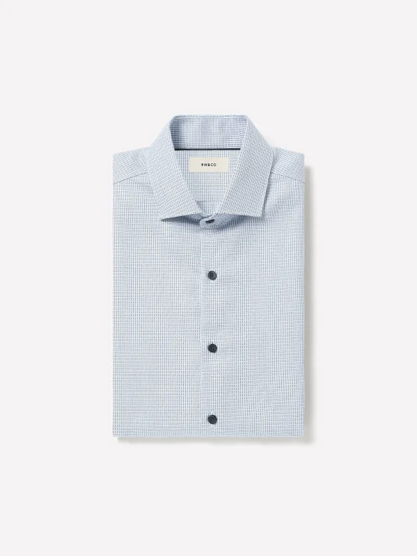 Slim-Fit Textured Dress Shirt made by RW&CO.