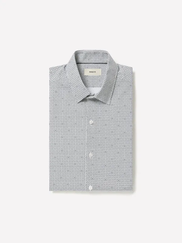 Slim-Fit Knit-Like Dress Shirt made by RW&CO.