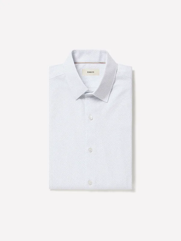 Slim-Fit Knit-Like Dress Shirt made by RW&CO.