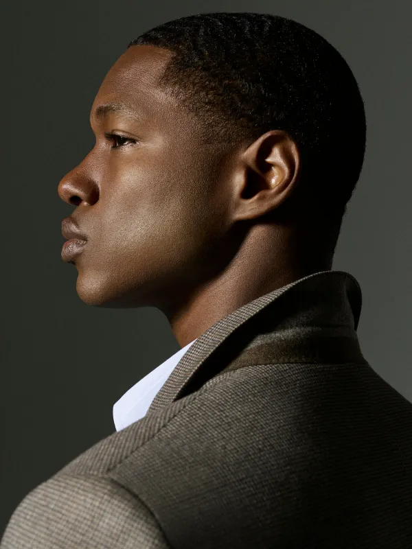 Slim-Fit Houndstooth Blazer made by RW&CO.