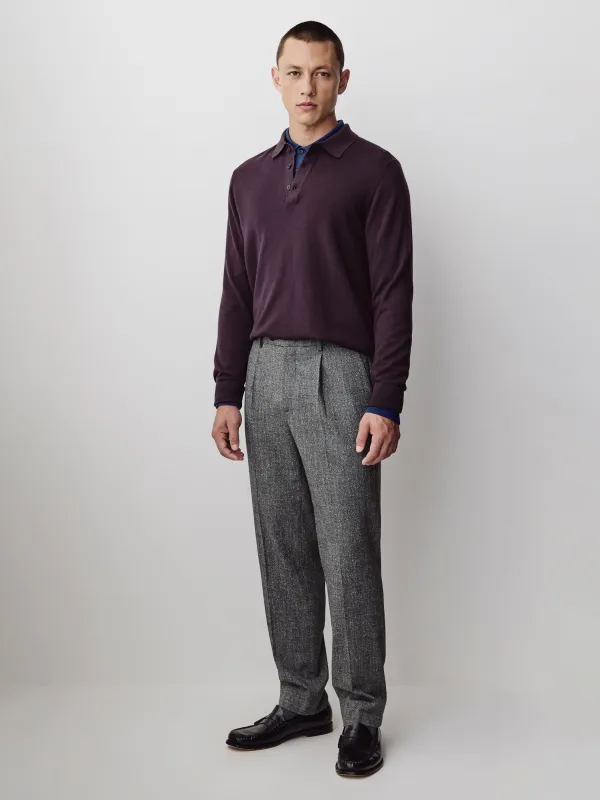 Tweed Tapered-Leg City Pant made by RW&CO.