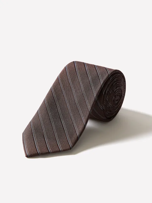 Striped Wool-Blend Regular Tie made by RW&CO.