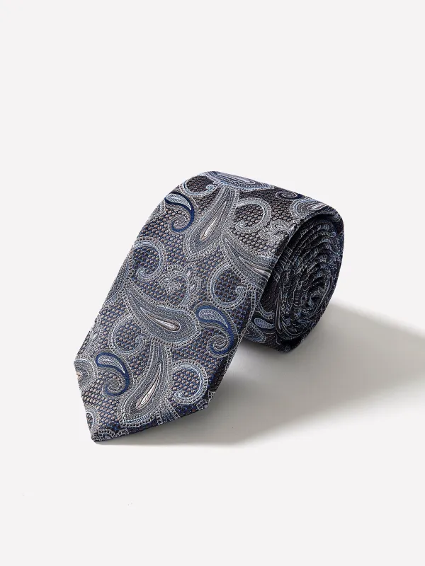 Regular Tie with Paisley Pattern made by RW&CO.