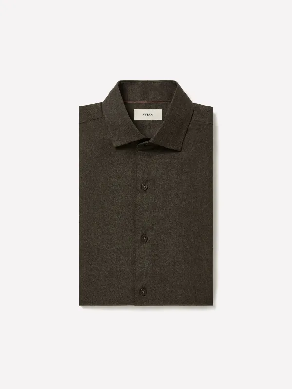 Tailored-Fit Lyocell Dress Shirt made by RW&CO.