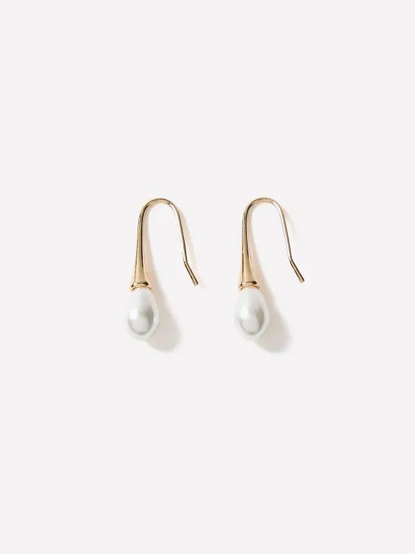 Earrings with Pearl Pendants made by RW&CO.