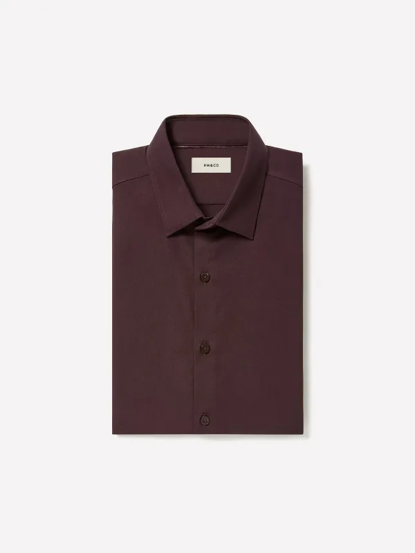 Slim-Fit Knit-Like Dress Shirt made by RW&CO.