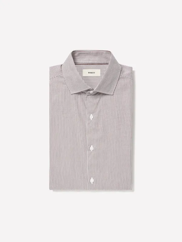 Slim-Fit Striped Dress Shirt made by RW&CO.