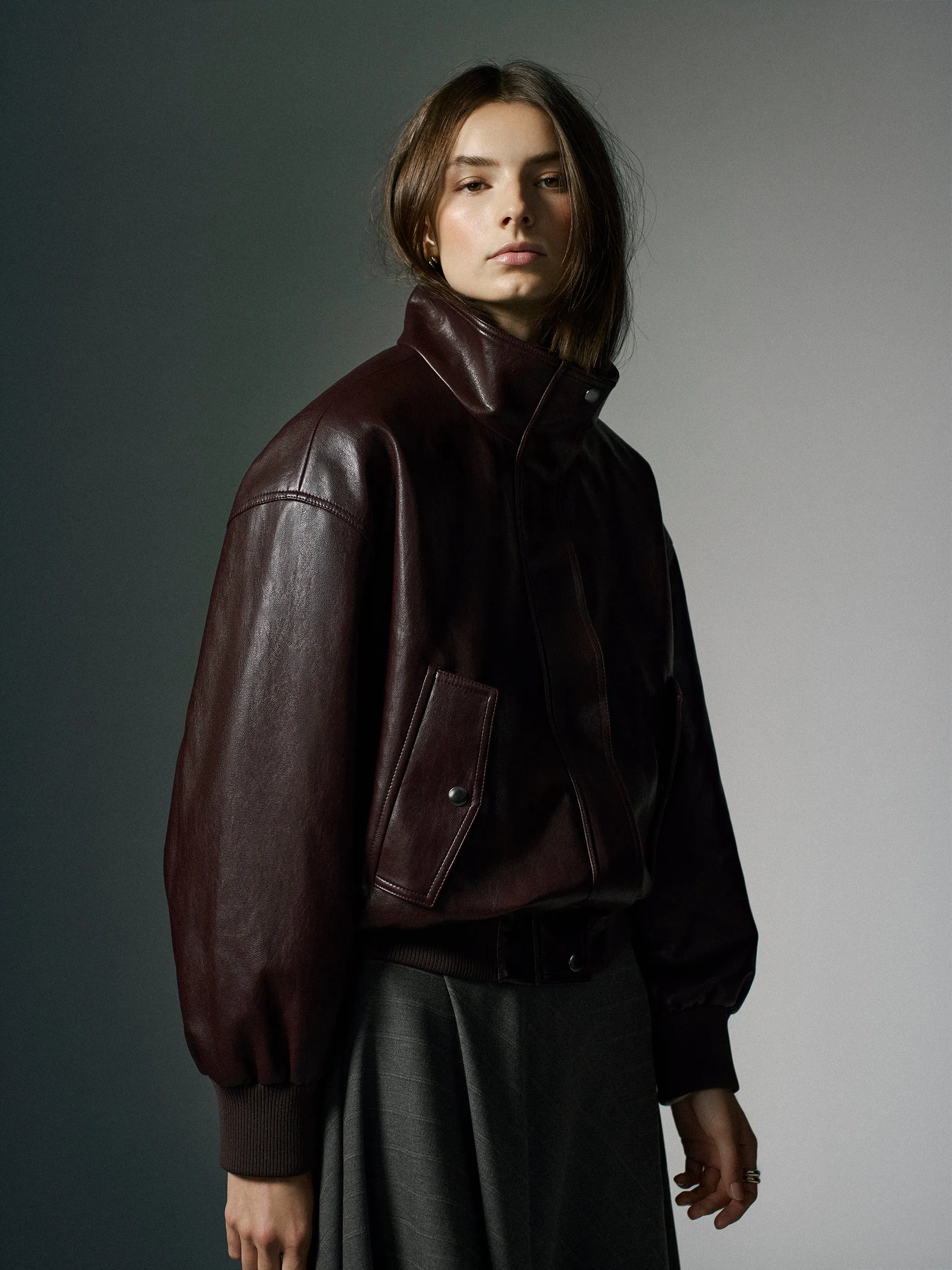 Faux Leather Jacket sold by RW&CO. product image thumbnail 5