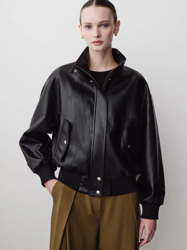 Faux Leather Jacket made by RW&CO.