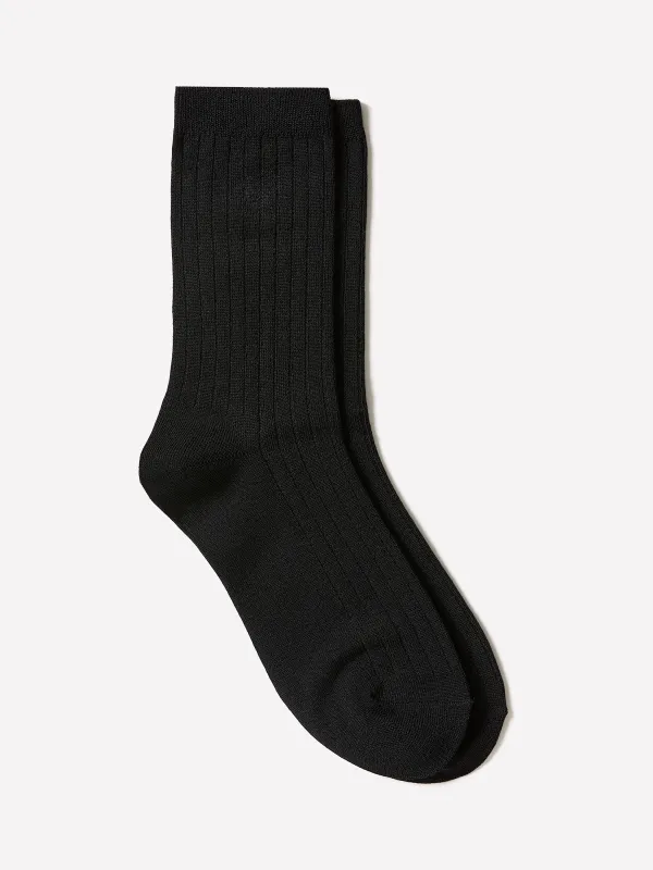 Ribbed Crew Socks made by RW&CO.