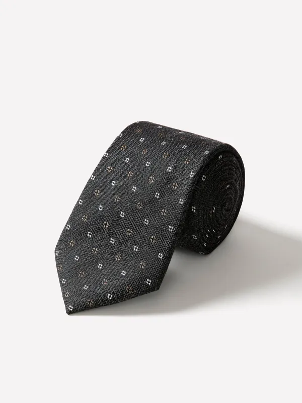 Wide Tie with Geometric Pattern made by RW&CO.