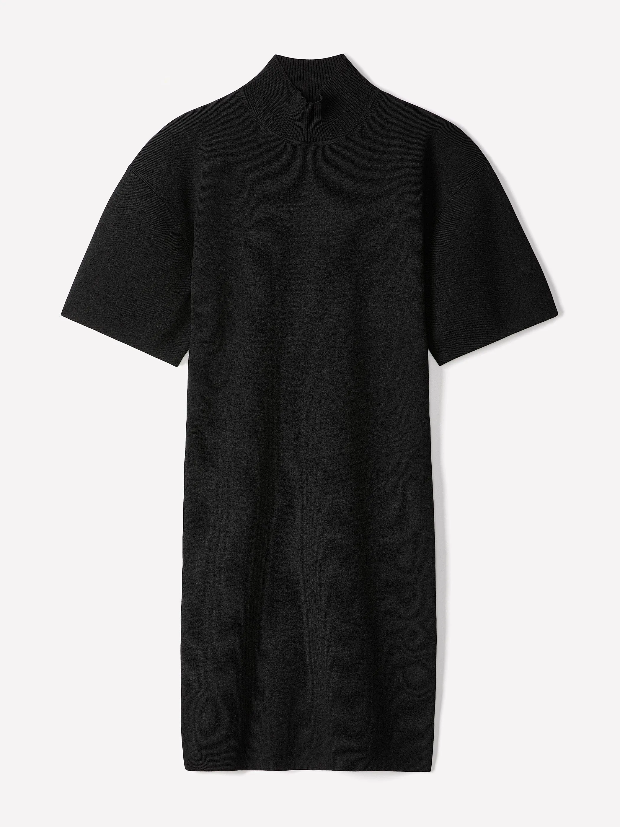 Short-Sleeve Mock-Neck Mini Sweater Dress sold by RW&CO. product image thumbnail 4