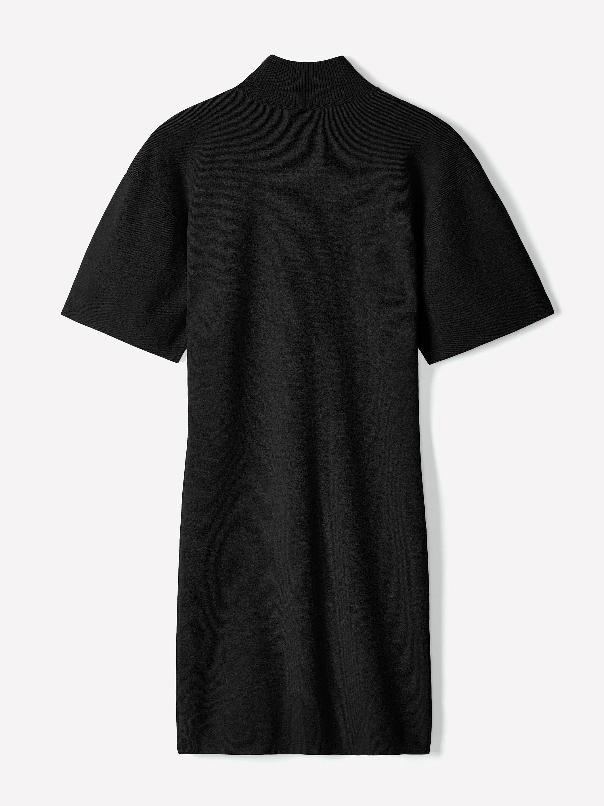 Short-Sleeve Mock-Neck Mini Sweater Dress sold by RW&CO. product image thumbnail 5