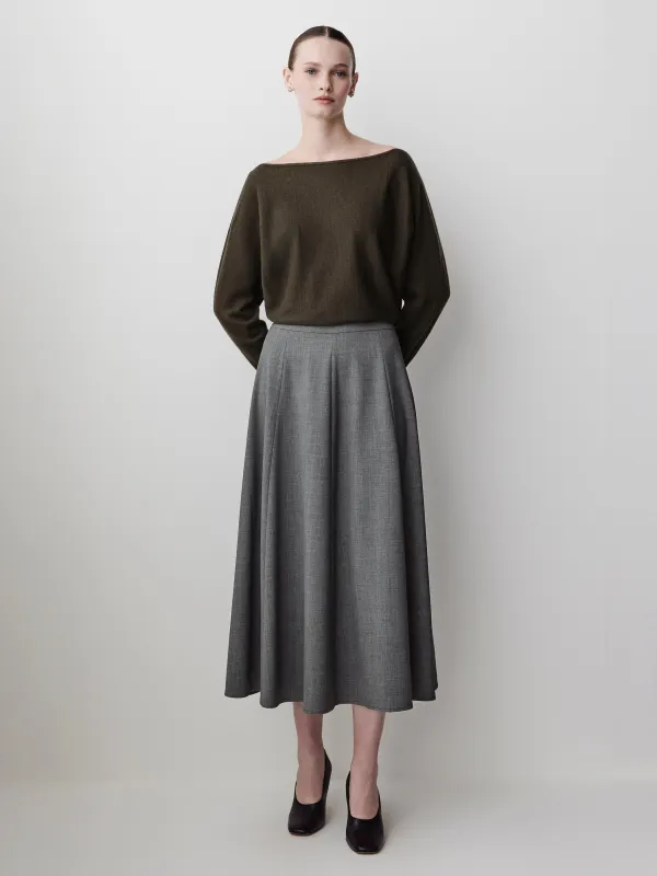 High-Rise Flare Maxi Skirt made by RW&CO.
